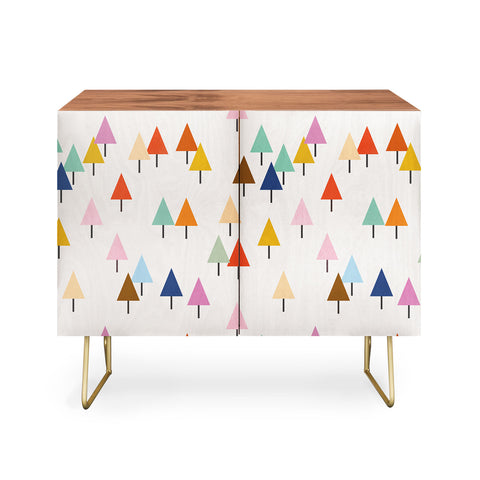 Showmemars Colorful Little Festive Trees Credenza