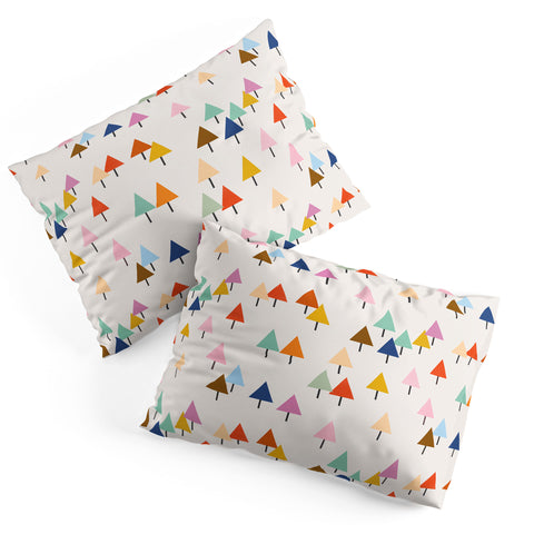 Showmemars Colorful Little Festive Trees Pillow Shams