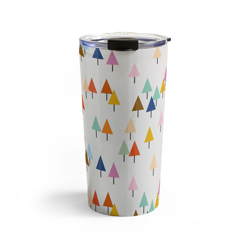 Showmemars Colorful Little Festive Trees Travel Mug