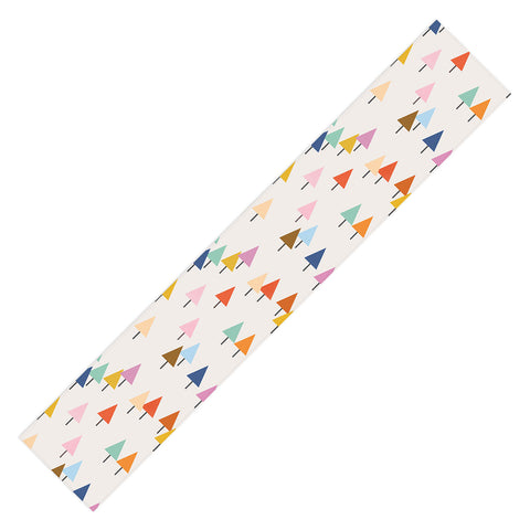 Showmemars Colorful Little Festive Trees Table Runner