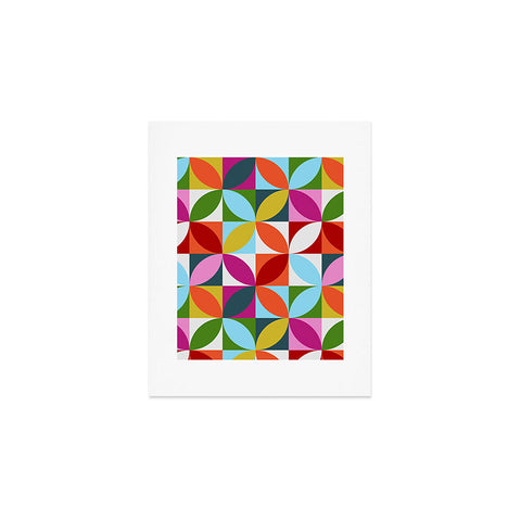 Showmemars Colorful Retro Pattern Art Print