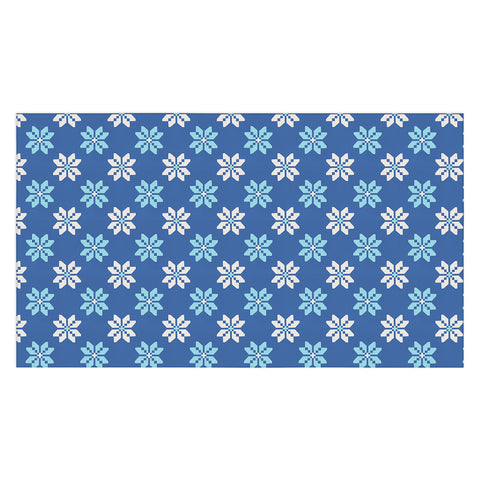 Showmemars Contrasting Blues Bethlehem Stars Tablecloth