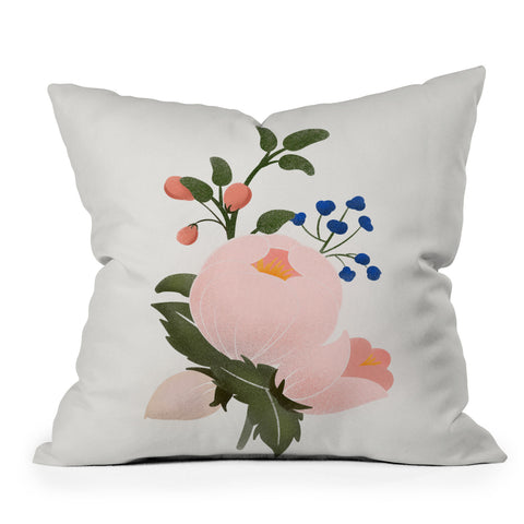 Showmemars Delicate florals no2 Outdoor Throw Pillow