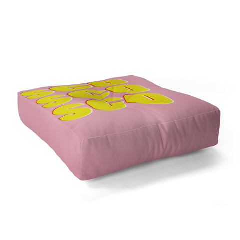 Showmemars DISCO DISCO DISCO Floor Pillow Square