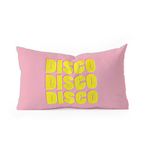Showmemars DISCO DISCO DISCO Oblong Throw Pillow