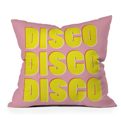 Showmemars DISCO DISCO DISCO Throw Pillow