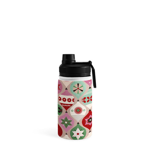 Showmemars Festive Baubles Pattern Water Bottle