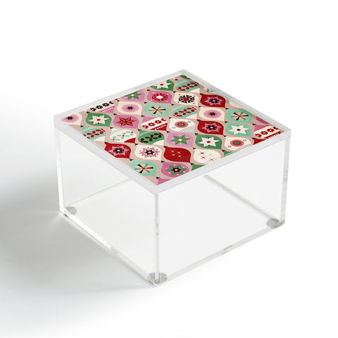 Showmemars Festive Baubles Pattern Acrylic Box