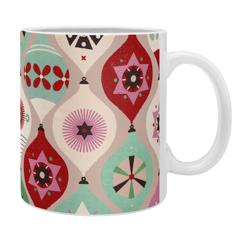 Showmemars Festive Baubles Pattern Coffee Mug