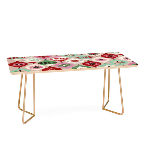 Showmemars Festive Baubles Pattern Coffee Table