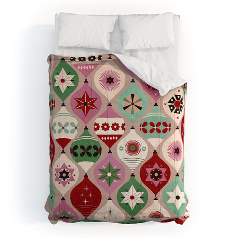 Showmemars Festive Baubles Pattern Comforter