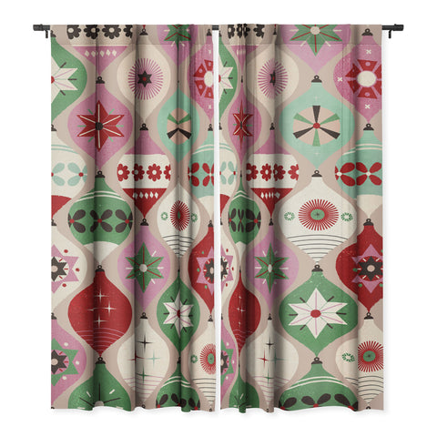 Showmemars Festive Baubles Pattern Blackout Non Repeat