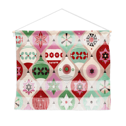 Showmemars Festive Baubles Pattern Wall Hanging Landscape