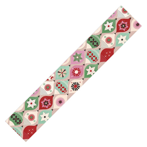Showmemars Festive Baubles Pattern Table Runner