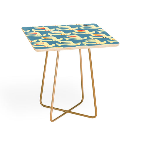 Showmemars Festive Birds Blue Side Table