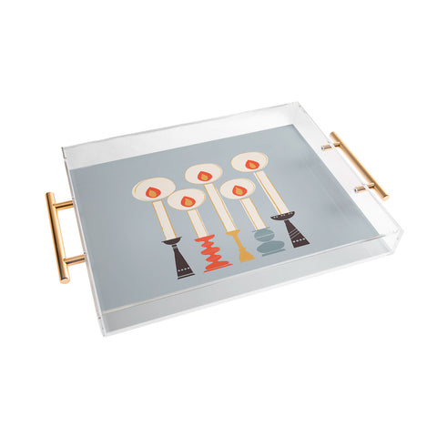 Showmemars Festive Candles Acrylic Tray