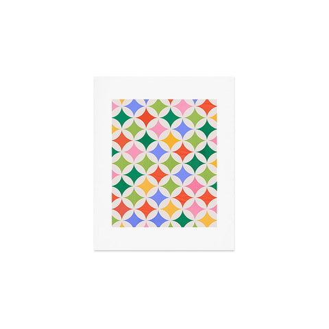 Showmemars Festive Geometry Pattern Art Print