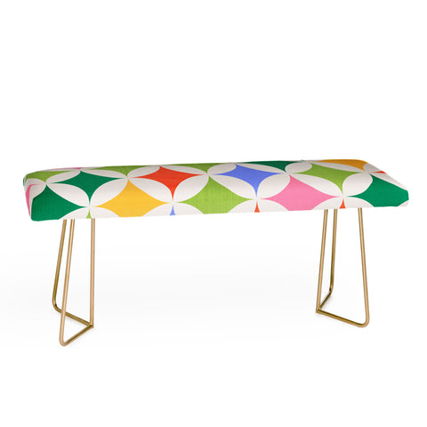 Showmemars Festive Geometry Pattern Bench