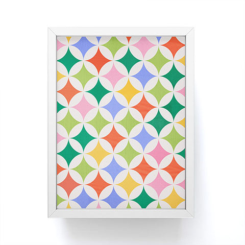 Showmemars Festive Geometry Pattern Framed Mini Art Print