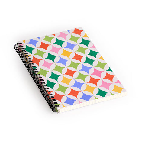 Showmemars Festive Geometry Pattern Spiral Notebook