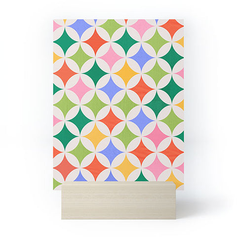 Showmemars Festive Geometry Pattern Mini Art Print