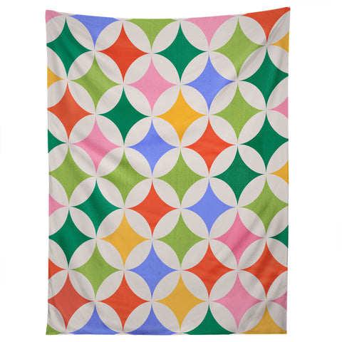 Showmemars Festive Geometry Pattern Tapestry