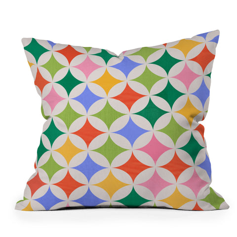 Showmemars Festive Geometry Pattern Throw Pillow