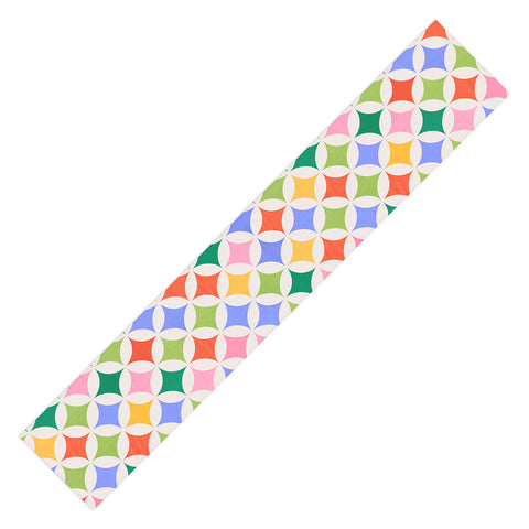 Showmemars Festive Geometry Pattern Table Runner