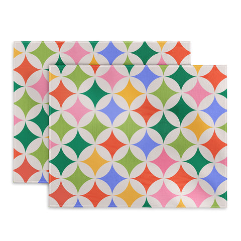 Showmemars Festive Geometry Pattern Placemat