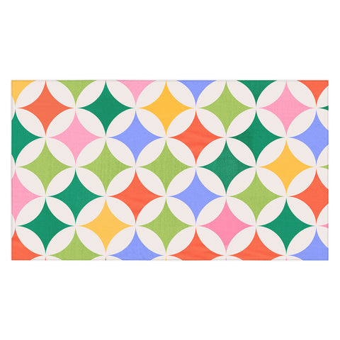 Showmemars Festive Geometry Pattern Tablecloth