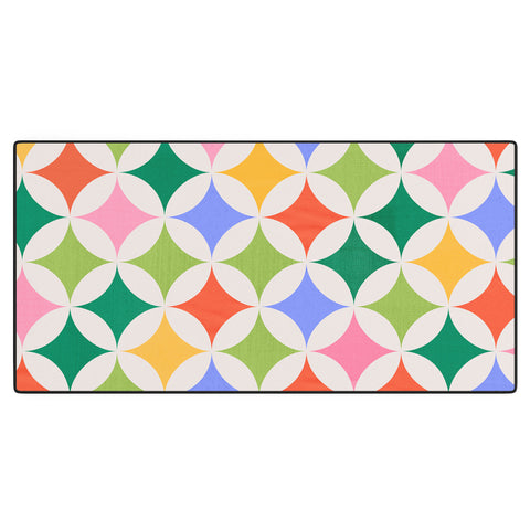 Showmemars Festive Geometry Pattern Desk Mat