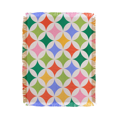 Showmemars Festive Geometry Pattern Throw Blanket
