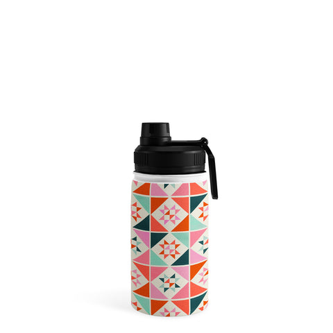 Showmemars Festive Quilt Pattern no3 Water Bottle