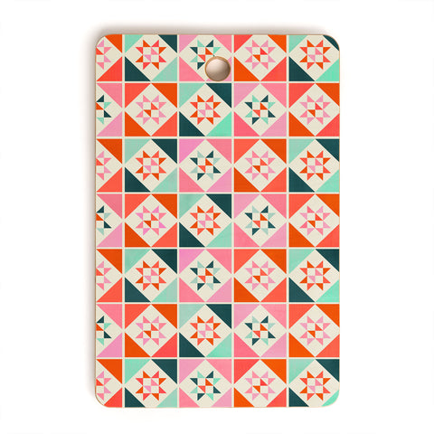 Showmemars Festive Quilt Pattern no3 Cutting Board Rectangle