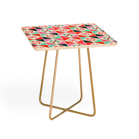 Showmemars Festive Quilt Pattern no3 Side Table