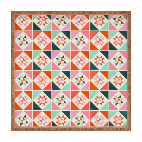 Showmemars Festive Quilt Pattern no3 Square Tray