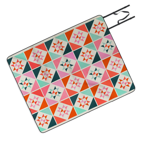 Showmemars Festive Quilt Pattern no3 Picnic Blanket