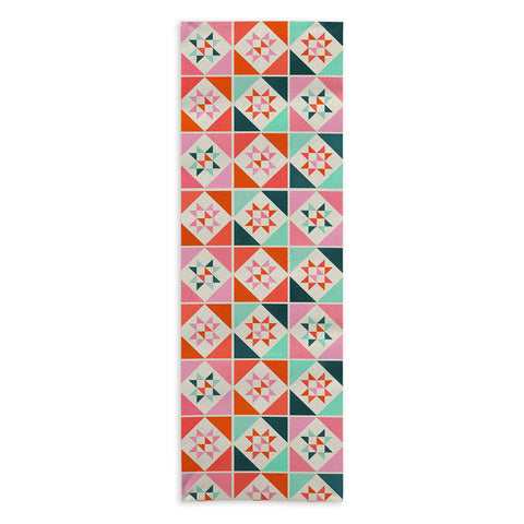Showmemars Festive Quilt Pattern no3 Yoga Towel