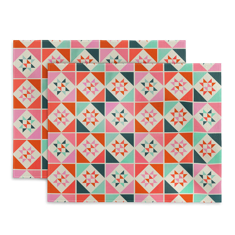 Showmemars Festive Quilt Pattern no3 Placemat