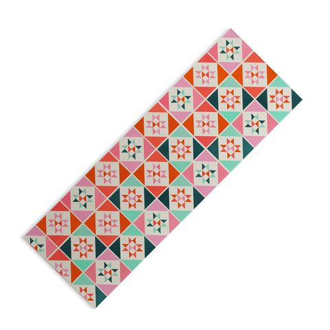 Showmemars Festive Quilt Pattern no3 Yoga Mat