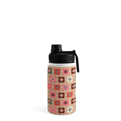 Showmemars Festive Winter Quilt Tiles Water Bottle
