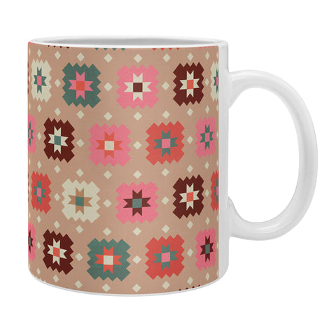 Showmemars Festive Winter Quilt Tiles Coffee Mug