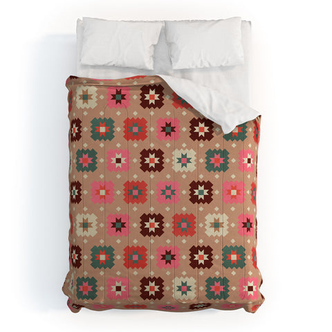 Showmemars Festive Winter Quilt Tiles Comforter