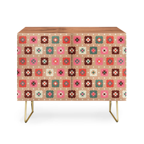 Showmemars Festive Winter Quilt Tiles Credenza