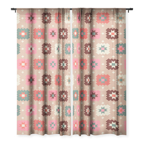 Showmemars Festive Winter Quilt Tiles Sheer Non Repeat