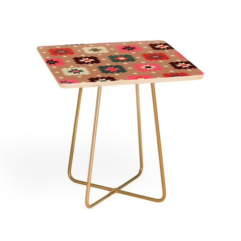 Showmemars Festive Winter Quilt Tiles Side Table