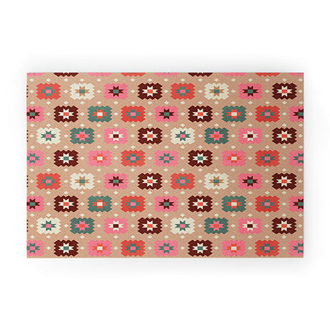 Showmemars Festive Winter Quilt Tiles Welcome Mat