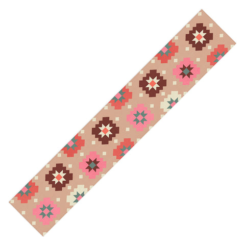 Showmemars Festive Winter Quilt Tiles Table Runner