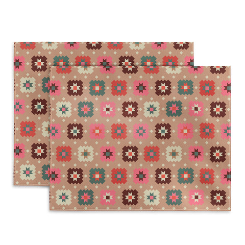 Showmemars Festive Winter Quilt Tiles Placemat