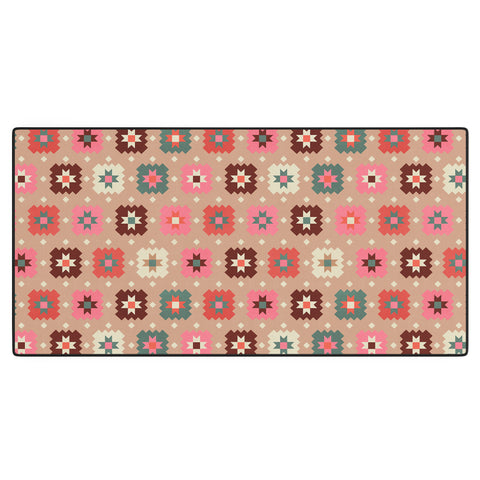 Showmemars Festive Winter Quilt Tiles Desk Mat